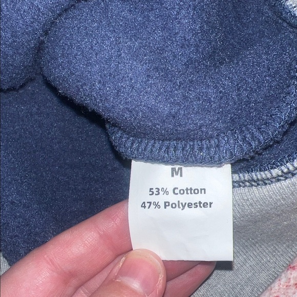 Women's Blue and Gray Crew Neck Sweater - Picture 2 of 6